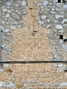 Very Old Rock House Wall, Galaxidi, Greece Royalty Free Stock Photo