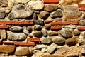 Very old rock wall Royalty Free Stock Photo