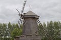 Very old Russian completely wooden mill