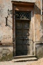 Very old rustic timber doors