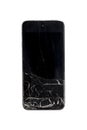 Very old scratched mobile phone Royalty Free Stock Photo