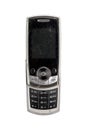 Very old scratched mobile phone Royalty Free Stock Photo