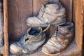 Very old shoes Royalty Free Stock Photo