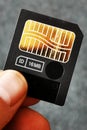 very old smartmedia memory card Royalty Free Stock Photo