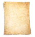 Very Old, Stained Blank Paper Royalty Free Stock Photo