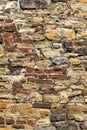 Very old stone and brick wall Royalty Free Stock Photo