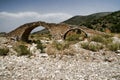 Very old stone bridge, Greece Royalty Free Stock Photo