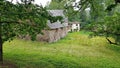 Very old stone shed on the outskirts of Jaunpils. Latvia, July 2019