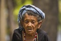 Very old tharu woman in Bardia, Nepal