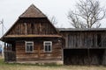 Very old traditional wooden house.