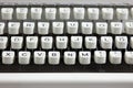 Old typewriter keyboard Royalty Free Stock Photo