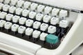 Old typewriter keyboard Royalty Free Stock Photo