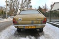 Very old vintage popular veteran sedan small family car Hillman Avenger 1500 Sunbeam parked Royalty Free Stock Photo