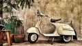 Old Scooter Royalty Free Stock Photo