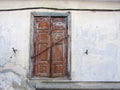 Very old window shutters closed. photo Royalty Free Stock Photo