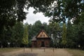 Wooden chapel in a forest Royalty Free Stock Photo