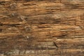 Very Old wooden plank damaged by salted sea water, visible wood grain and knots. very old timber texture. warm light