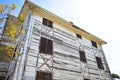 Very old wooden white villas. Princes Islands. Buyukada.