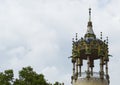 Very ornate gazebo in bright colors