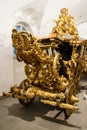 Very ornate gold Royal ceremonial coach