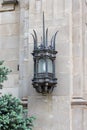 Rustic light on concrete building