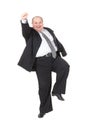 Very overweight cheerful businessman Royalty Free Stock Photo