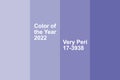 Very Peri the main color of year 2022. Gradient of the fashionable color