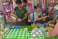 The very popular Coconut Ice Cream at Chatuchak Weekend Market