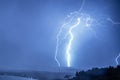 Very powerful lightning strike