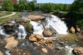Falls Park on the Reedy River Royalty Free Stock Photo