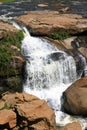 Falls Park on the Reedy River Close Up Royalty Free Stock Photo