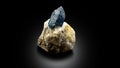 Very Rare Blue Afghanite crystal mineral Specimen From Badakhshan Afghanistan Royalty Free Stock Photo