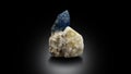 Very Rare Blue Afghanite crystal mineral Specimen From Badakhshan Afghanistan Royalty Free Stock Photo