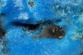 Very rare mineral, Electric blue Cyanotrichite crystals