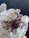 very Rare Sagenite Rutile with Quartz crystal Mineral specimen from Skardu pakistan