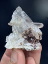 very Rare Sagenite Rutile with Quartz crystal Mineral specimen from Skardu pakistan