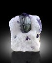 Very rare scapolite crystal on matric mineral specimen from badakhshan afghanistan Royalty Free Stock Photo