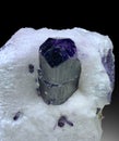 Very rare scapolite crystal on matric mineral specimen from badakhshan afghanistan Royalty Free Stock Photo