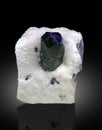 Very rare scapolite crystal on matric mineral specimen from badakhshan afghanistan Royalty Free Stock Photo