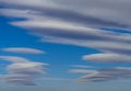 Very rare sighting of several lenticular clouds