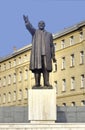 Very rare statue of Lenin in a suburb of Budapest Royalty Free Stock Photo