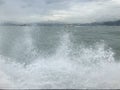 Very rough sea on sailing