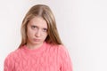 Very sad young girl Royalty Free Stock Photo