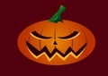 Very scary halloween pumpkin face