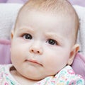 Very serious baby Royalty Free Stock Photo