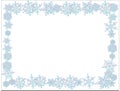 SNOWFLAKES WITH WHITE BACKGROUND. SIMPLE BACKGROUND