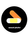 wound dressing plaster vector icon Royalty Free Stock Photo