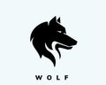 Very simple head wolf art logo design inspiration