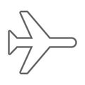 Very simple icon for plane white background