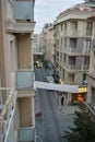 One of the streets - cityscape Istanbul very old building